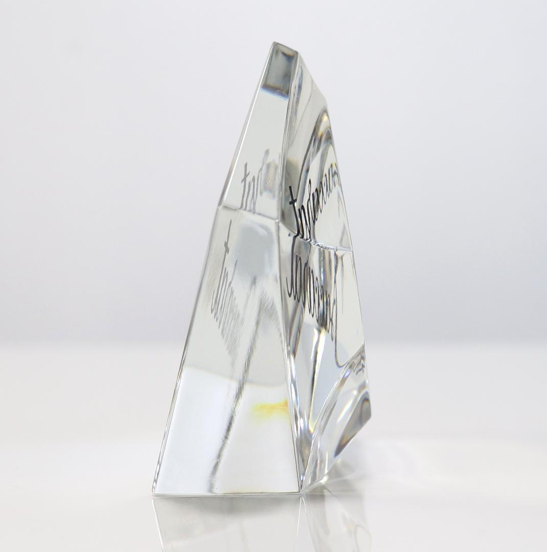 バカラ ロゴ プロモーションオブジェ 非売品 多面体カット ディスプレイスタンド