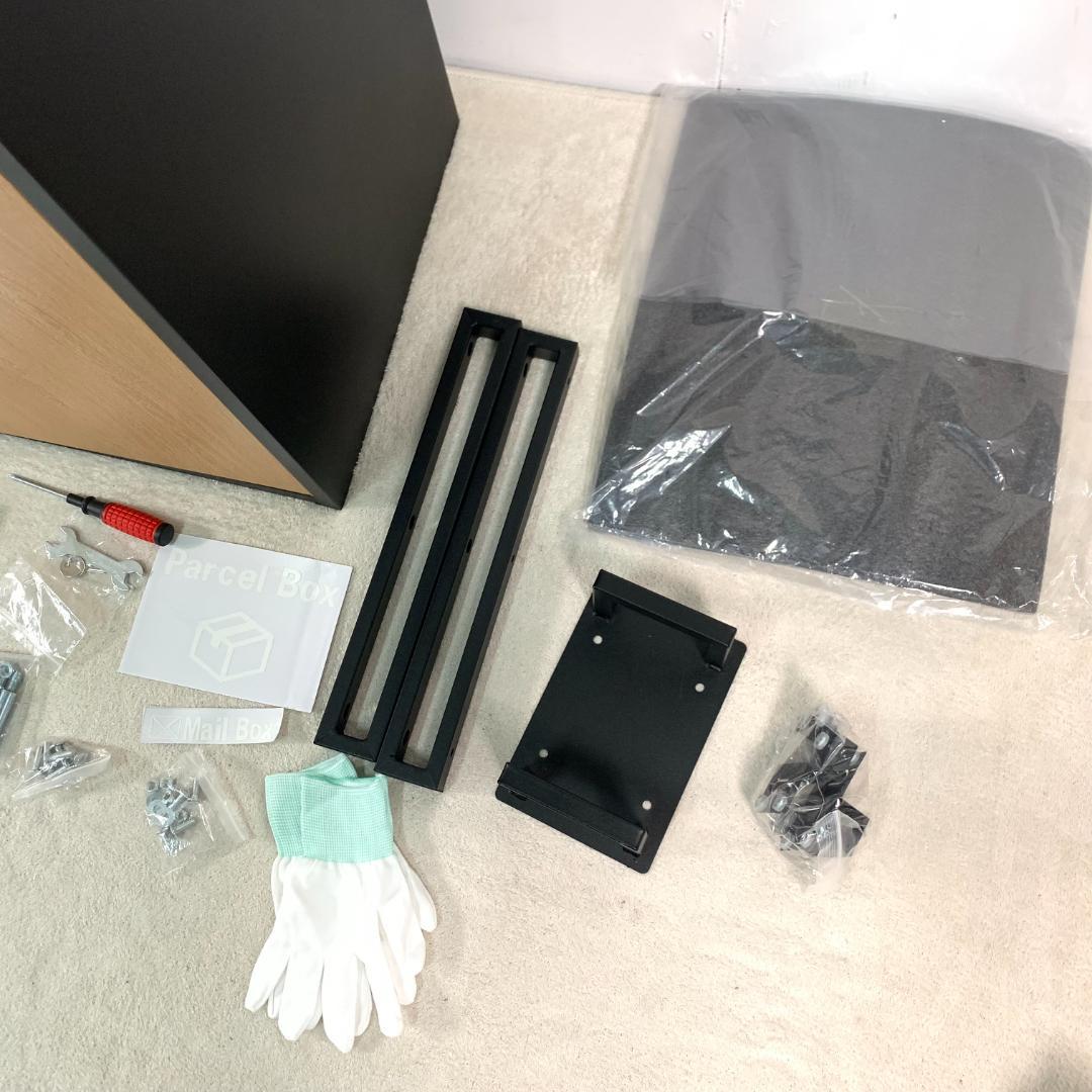 訳あり新品ポスト 置き型 ほぼ完成品 傘立て付き ポスト付き1392-200