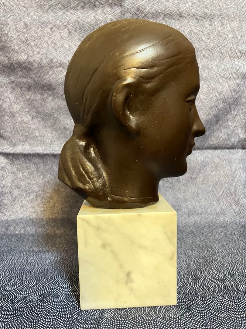 ⭐︎青様専用⭐︎彫刻家 船越保武 少女 頭像 Y.FUNAKOSHI ブロンズ像