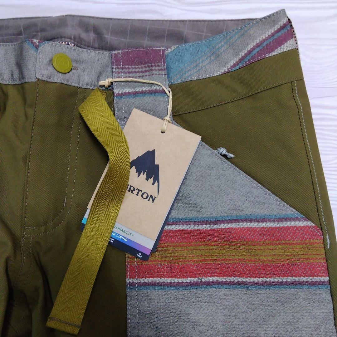 BURTON バートン　パンツ　カーキ　S　スノボ　スキー　新品