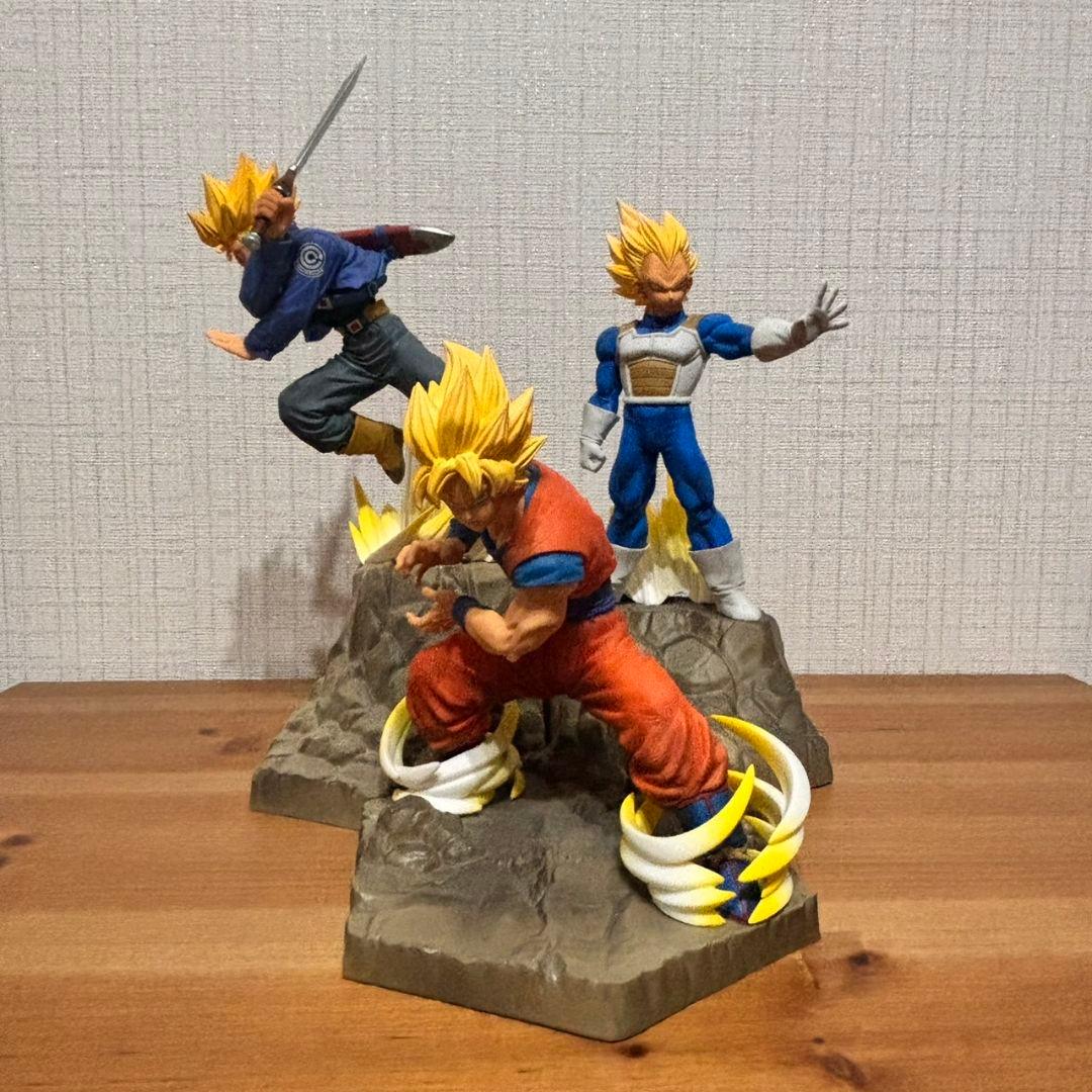 ドラゴンボールフィギュア ジオラマ風3体セット孫悟空ベジータ