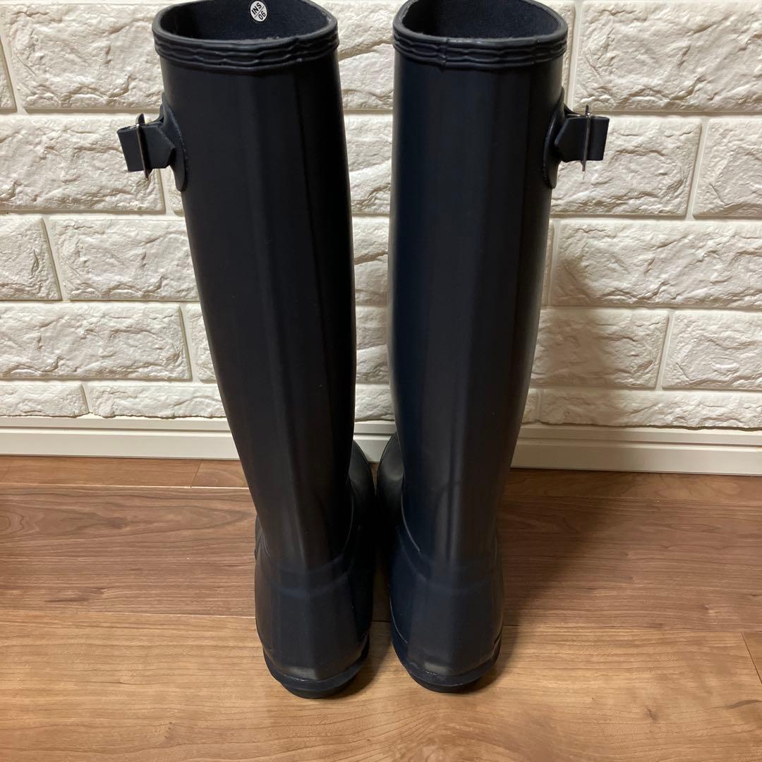 ハンター　新品未使用　長靴　24センチ　トール レインブーツ ネイビー　紺