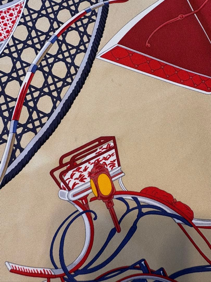 エルメス　クリスマス限定ケース　折畳式幌　馬車　カレ90 スカーフ