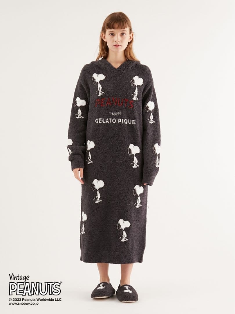 ジェラートピケスヌーピーワンピース - メルカリ