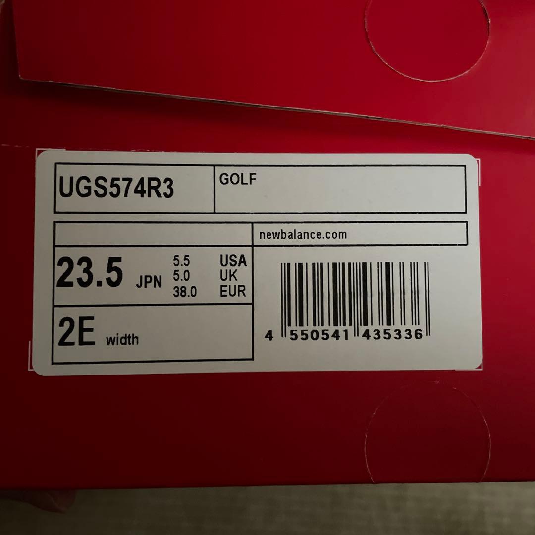 New Balance ML574 ホワイト/ネイビー　ゴルフシューズ　23.5