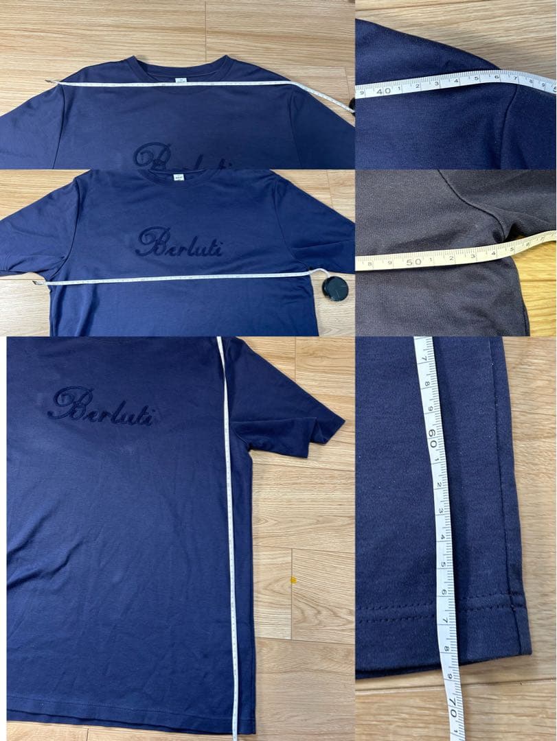 美品　約9.2万円　Berluti ベルルッティ コットン ロゴ刺繍 Tシャツ