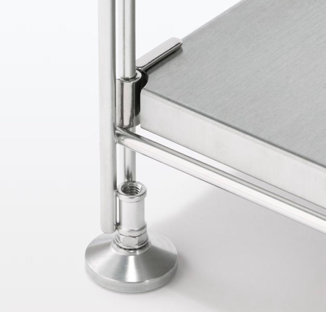 無印良品　ステンレスユニットシェルフ　5段 175.5cm オープンシェルフ