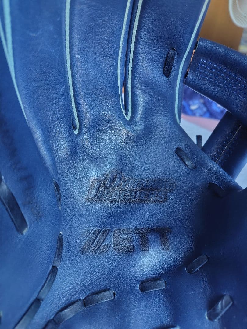 ZETT 左投げ用グローブ ソフトボール　ネイビー