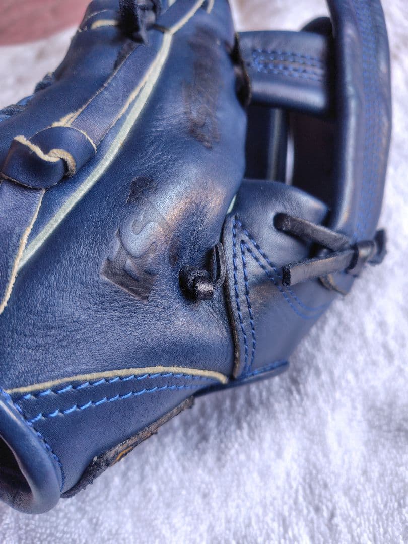 ZETT 左投げ用グローブ ソフトボール　ネイビー