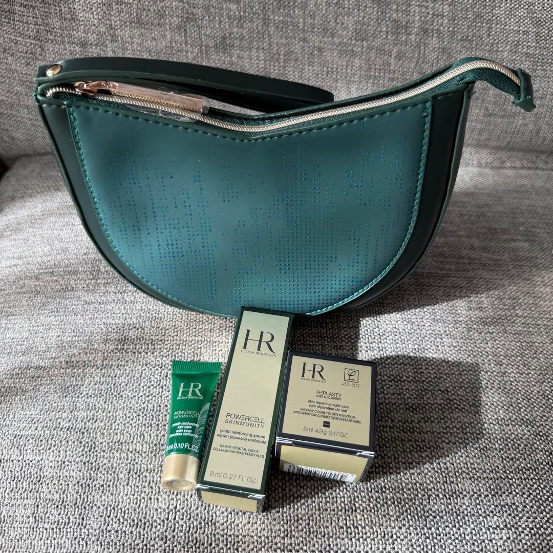 未開封ヘレナルビンスタイン リプラスティR.Cクリーム等 サンプル3点ポーチ付き