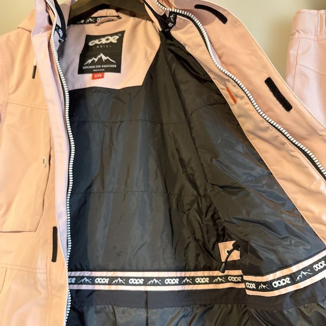  ピンク スノーボードウェア セットxxs　美品