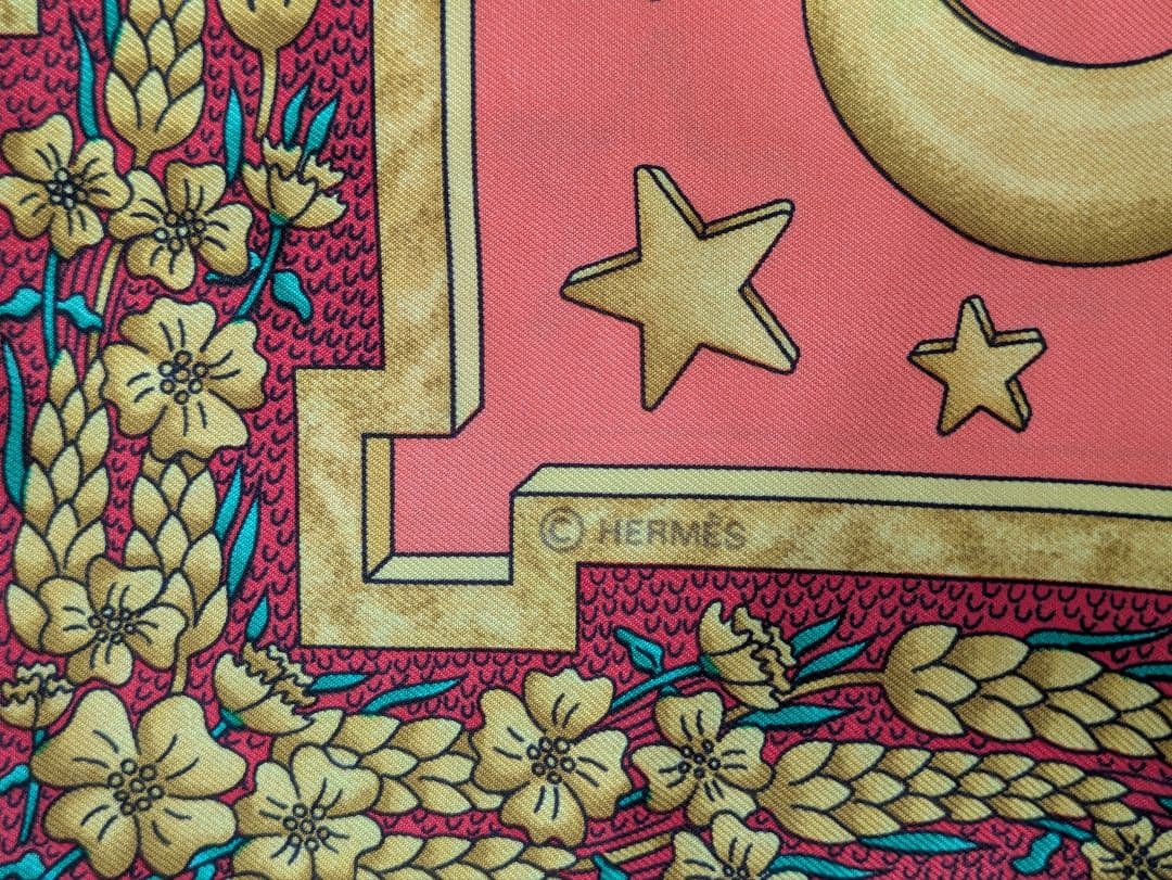 美品 HERMÈS シルクスカーフ エルメス　HERMES　スカーフ　カレ 90