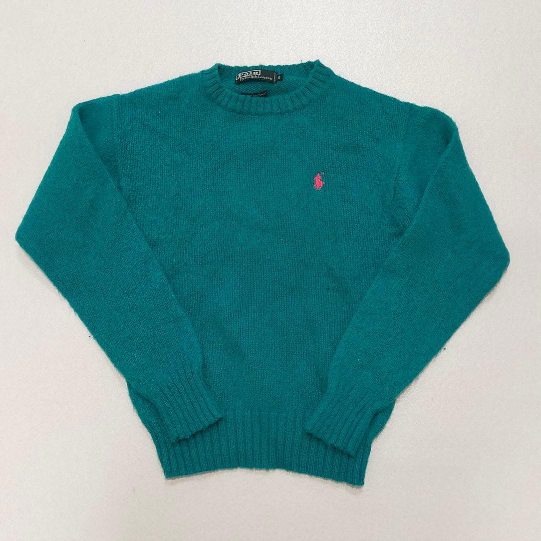 Polo by Ralph Lauren 80s 緑タグ ウールニットセーター - メルカリ