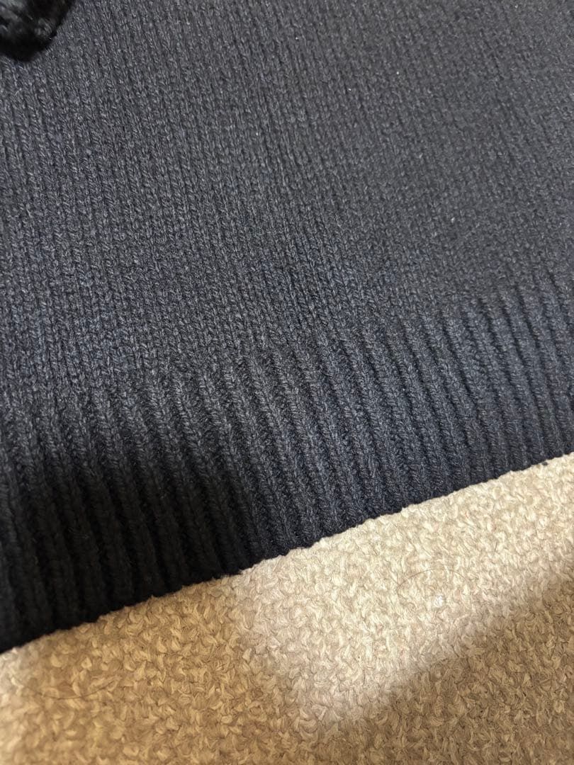 Supreme Flocked Logo Sweater 黒　L