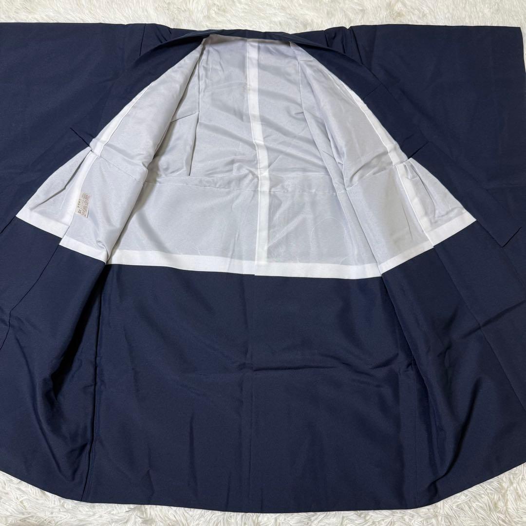 七五三　5歳　男の子　フルセット　ネイビー　箱あり　紋付羽織　753 箱あり