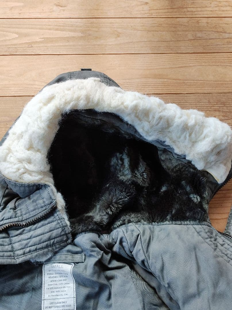 米軍放出 実物 N-3B S パーカー ミリタリージャケット N3B フライト