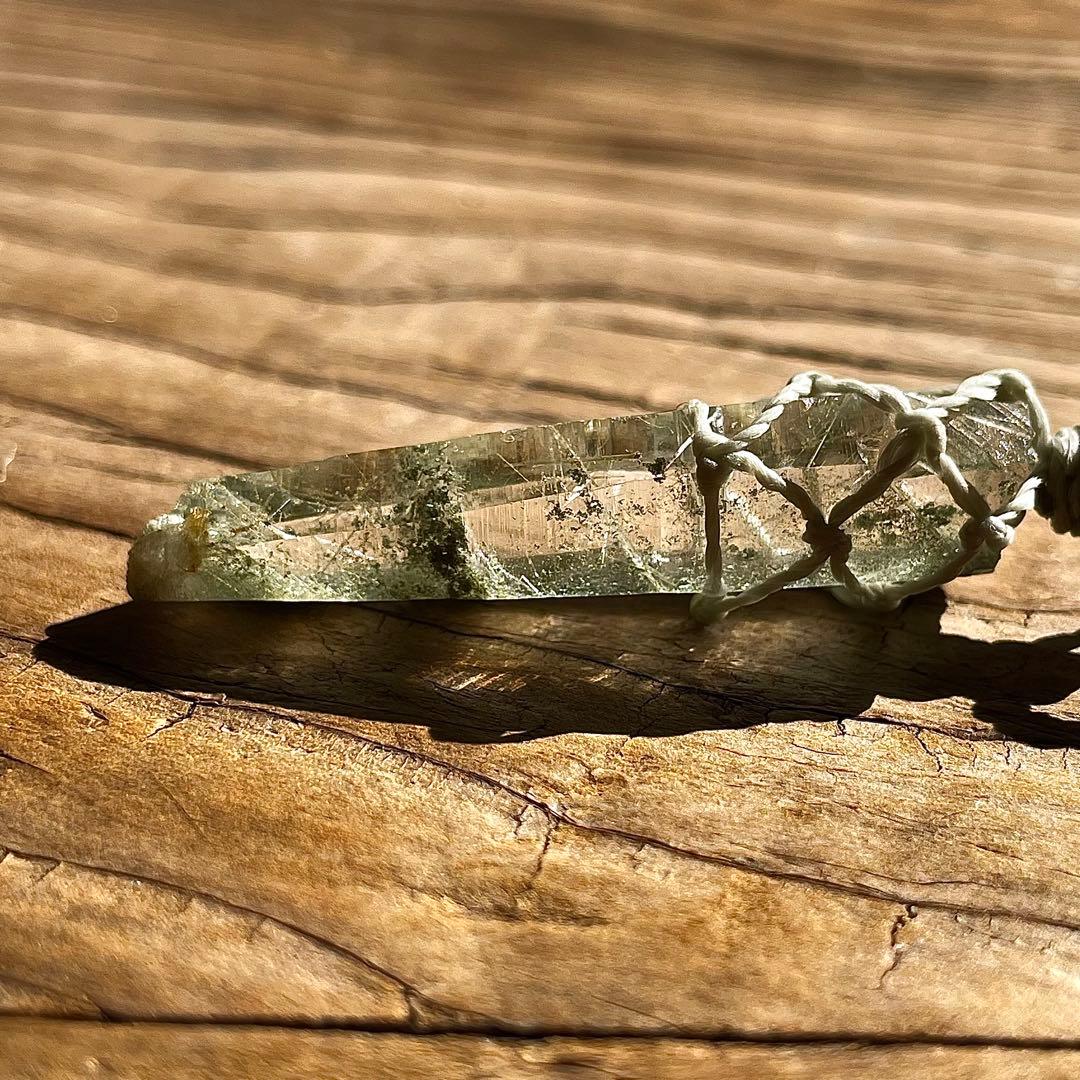 ヒマラヤ水晶 ガネッシュヒマール ＊ マクラメネックレス ペンダント 12