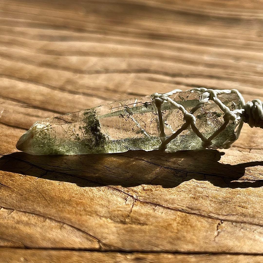 ヒマラヤ水晶 ガネッシュヒマール ＊ マクラメネックレス ペンダント 12