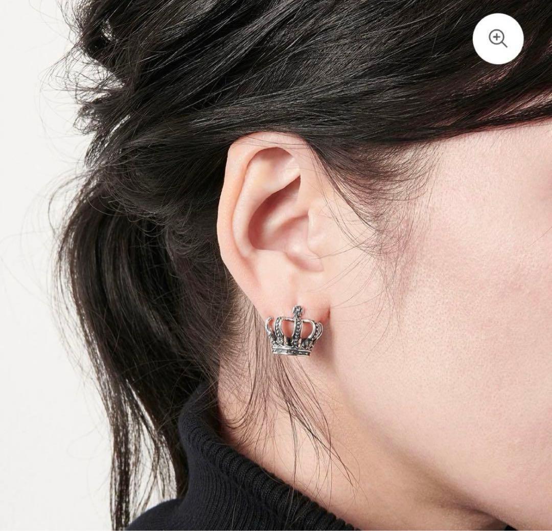 【最終値下げ】ジャスティンデイビス　DELILAH クラウン ピアス　いぶし