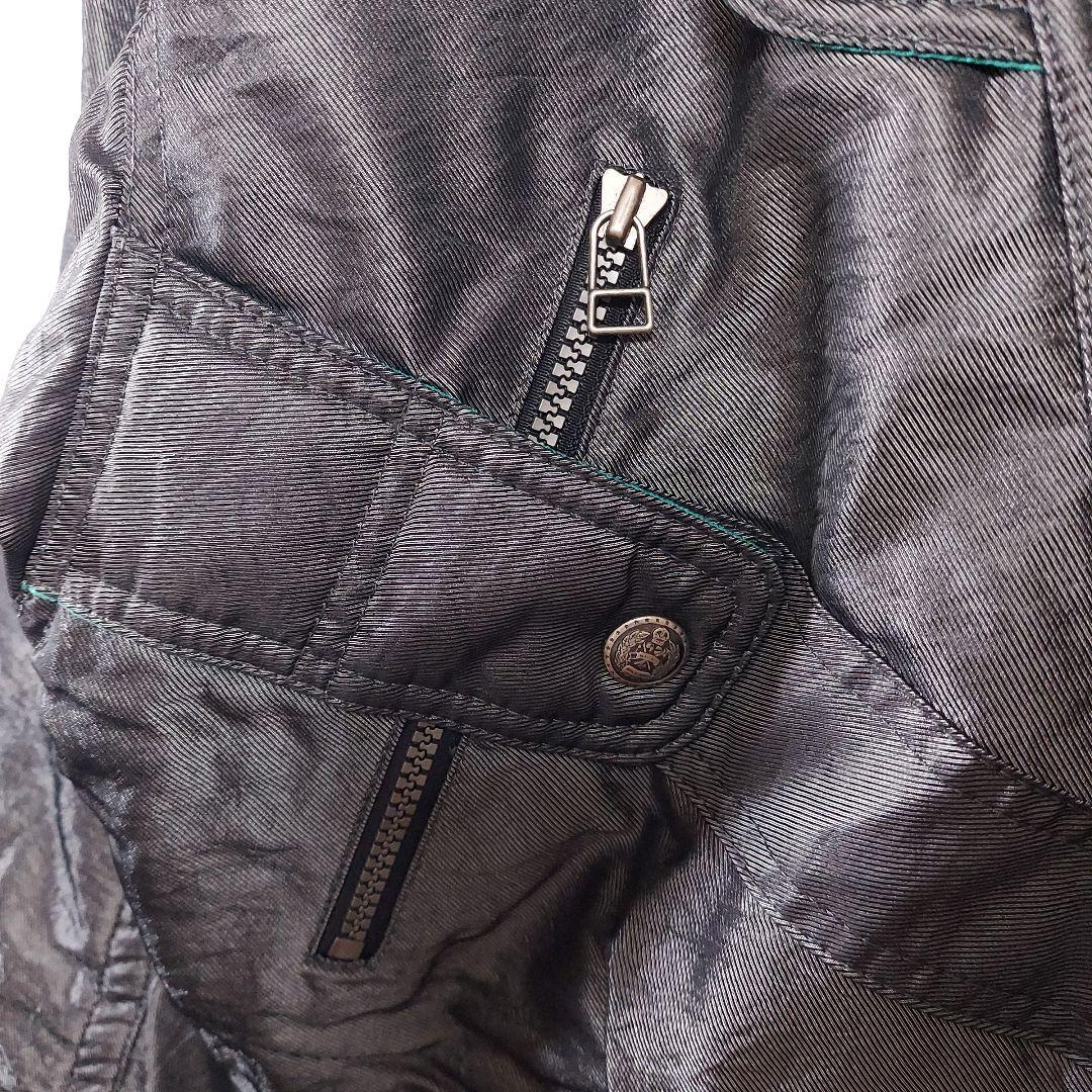 【DESCENTE】デサント フルジップ スキーウェア 上下セット M グレー