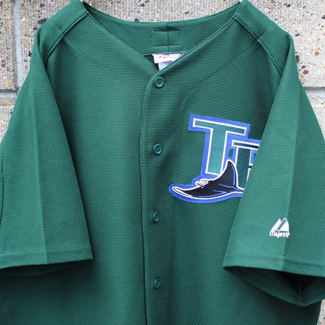 USA製 00s Majestic社 タンパベイ デビルレイズ 古着ゲームシャツ