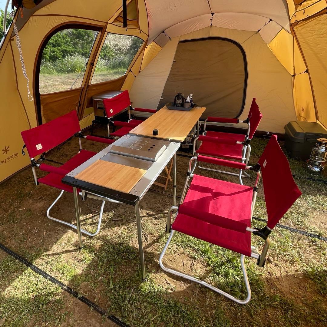 スノーピーク FDチェアワイド RD 4脚セット キャンプ チェア 折り畳み