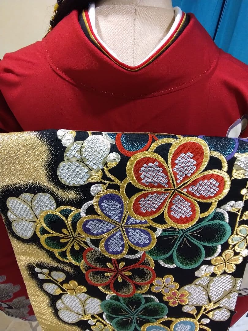 【専用】振袖フルセット、正絹振袖、半襟重ね衿、帯揚げ帯締め、西陣袋帯、長襦袢、H