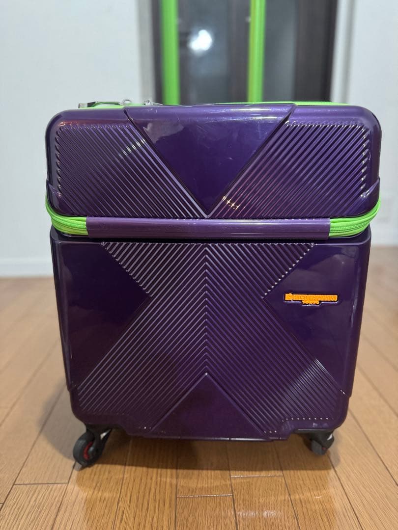 HIDEO WAKAMATSU スーツケース ジッパー 拡張機能付き パープル