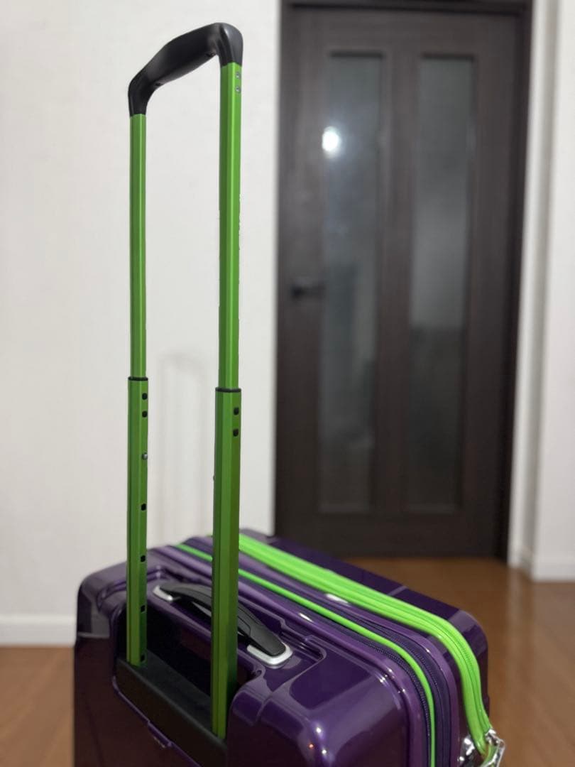 HIDEO WAKAMATSU スーツケース ジッパー 拡張機能付き パープル