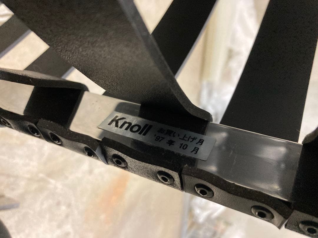 定価140万! 名作 良品 正規Knoll 黒 バルセロナ チェア オットマン