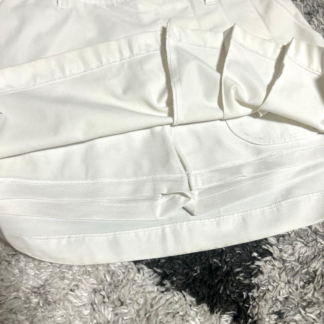 ヴィトゥエルヴ　V12 プリーツ 切替スカート　ゴルフスカート　白　M