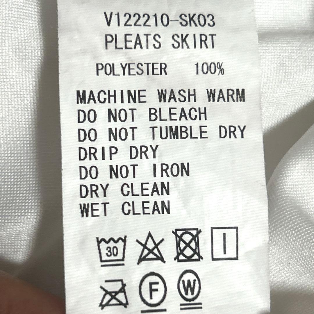 ヴィトゥエルヴ　V12 プリーツ 切替スカート　ゴルフスカート　白　M