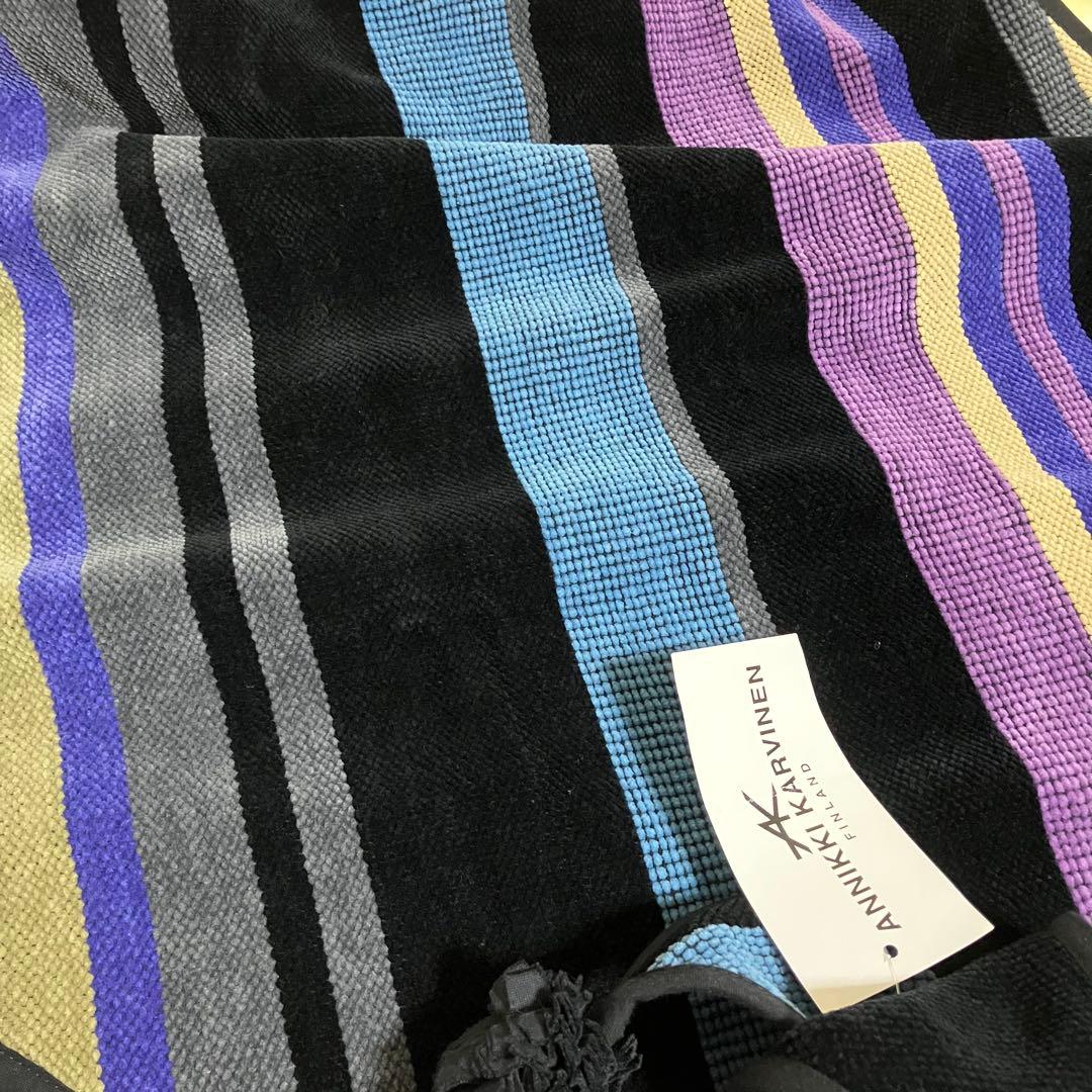 新品 希少ANNIKKI KARVINENコットン 厚手 ケープ ストール 上質