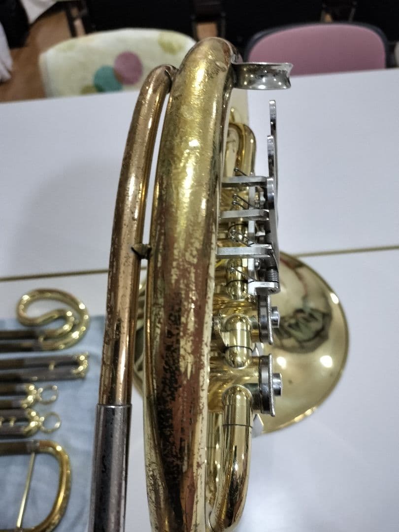 み*す様 ヤマハフレンチホルンB♭シングルYHR321、アレキサンダーのマウスピ