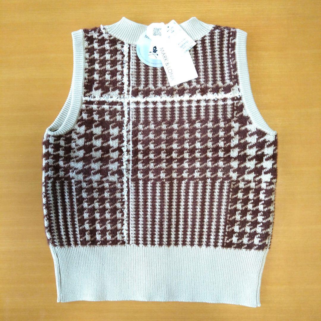 新品☆タグ付☆MARK & LONA☆マーク＆ロナ☆ニット☆ベスト☆2025