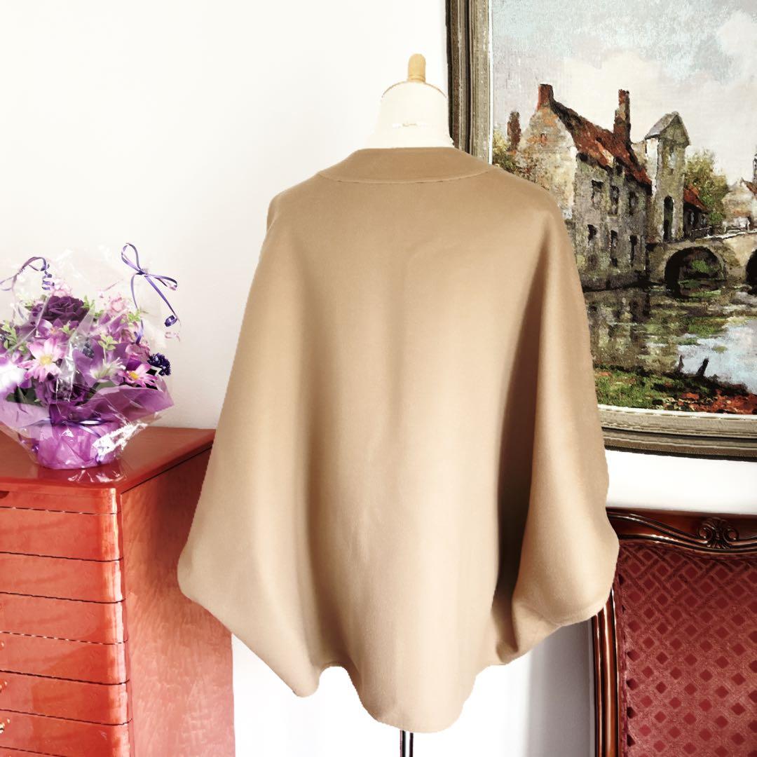 美品VALENTINOヴァレンティノ ケープ　ダブルフェイス　ポンチョ　コート