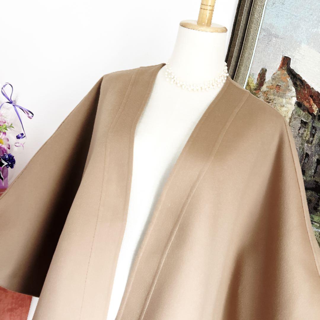 美品VALENTINOヴァレンティノ ケープ　ダブルフェイス　ポンチョ　コート