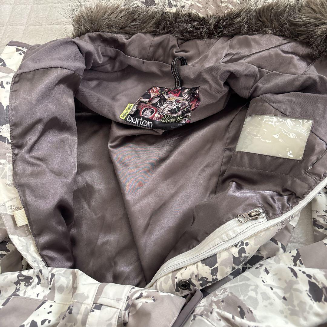 burton ジャンプスーツメンズS スキースノボ迷彩柄グレー