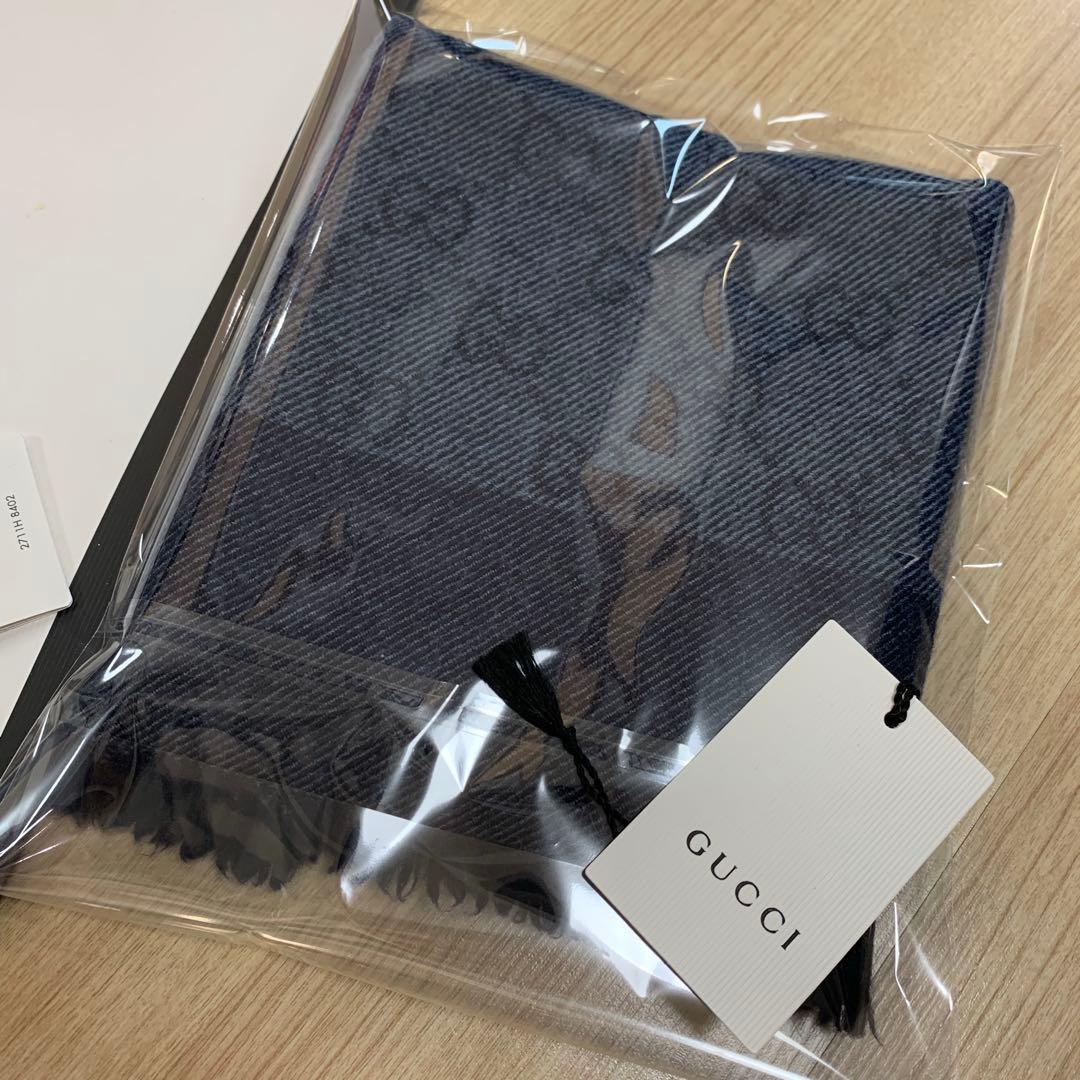 正規GUCCIマフラー✨グッチマフラー　メンズ　グッチ　マフラー　ストール