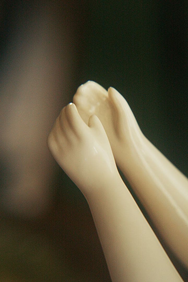 チャイナヘッドドール ブルーアイズ ドイツ製 ビスクドール