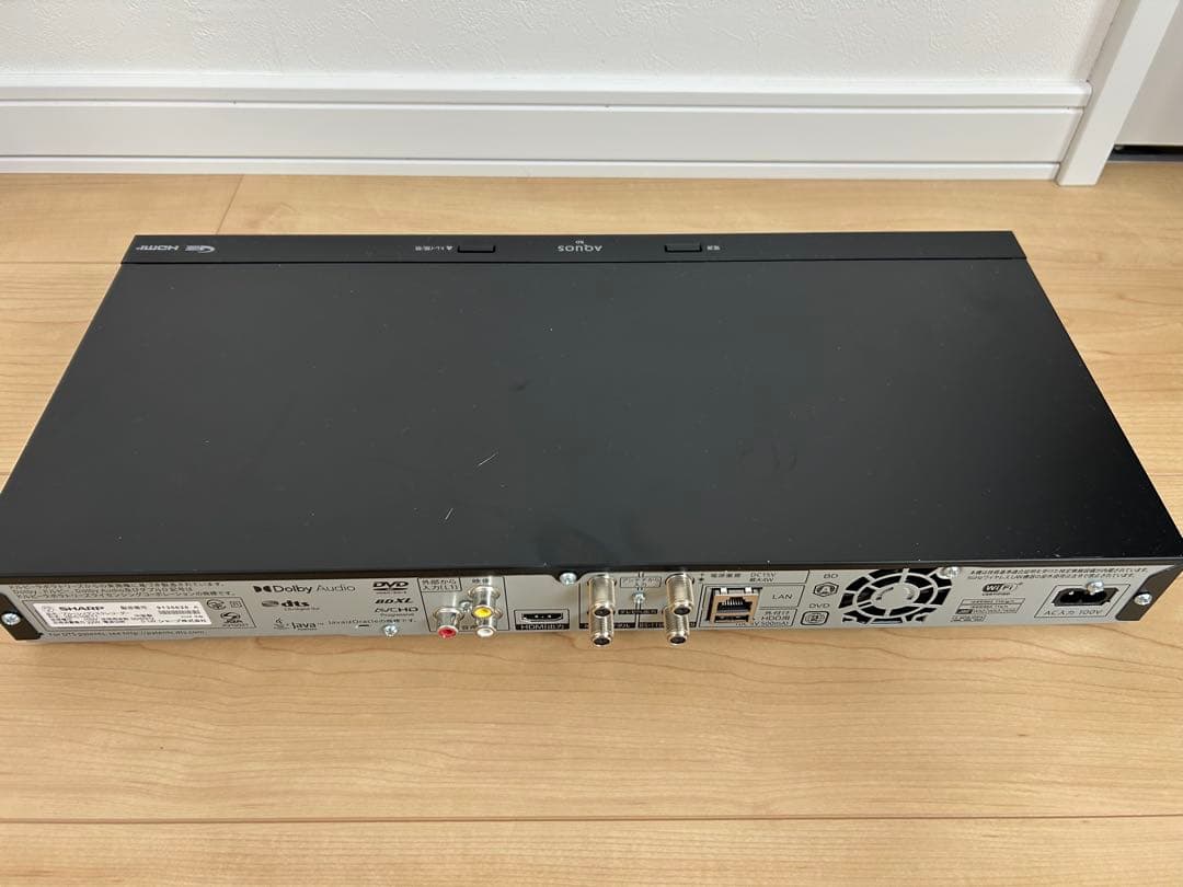 新古品 シャープ ブルーレイディスクレコーダー 2B-C10ET1 2024年製