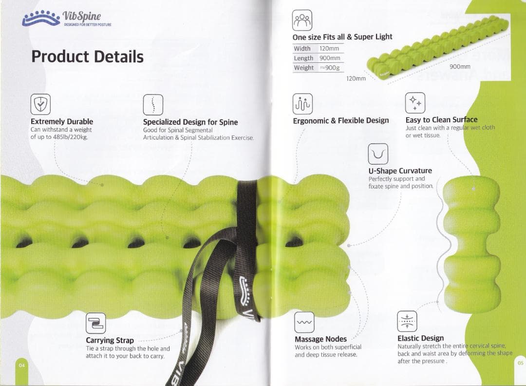 【12/16迄★半額】未開封 Vib Spine エクササイズマット ブラック