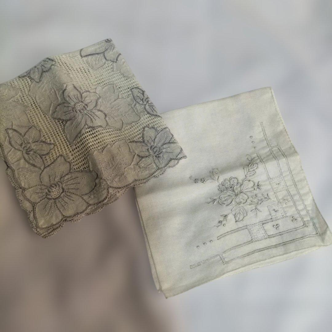 汕頭 スワトウ 刺繍ハンカチ 未使用 訳あり - メルカリ