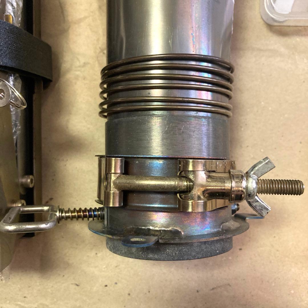 TOMOUNT チタン 薪ストーブ 折りたたみ 2M巻き煙突 ストーブジャック付