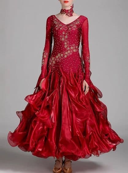 B1652☆SM☆緑/ミントブルー/スワロMIX/スタンダードドレス☆社交