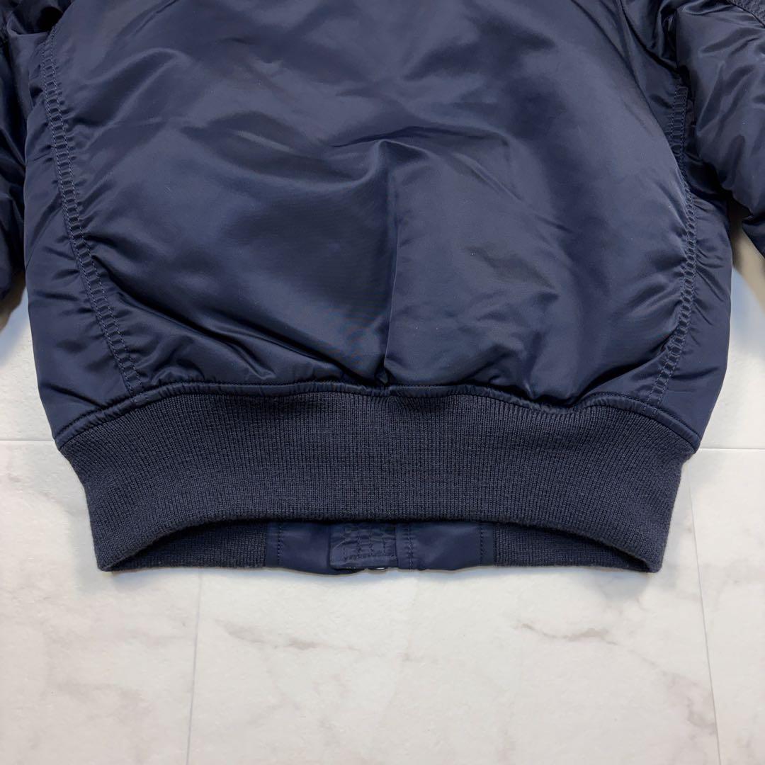 AVIREX MA-1 フライトジャケット　紺色　S ミリタリー　ボンバー