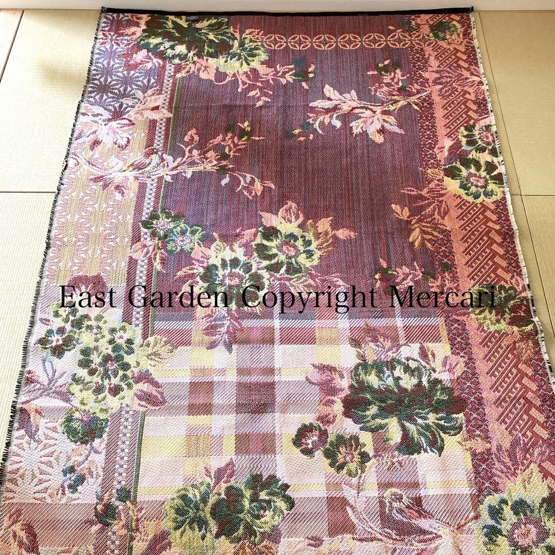 極美品】 MIHO イタリア製 花鳥柄 ラグマット 201.5×137cm - メルカリ