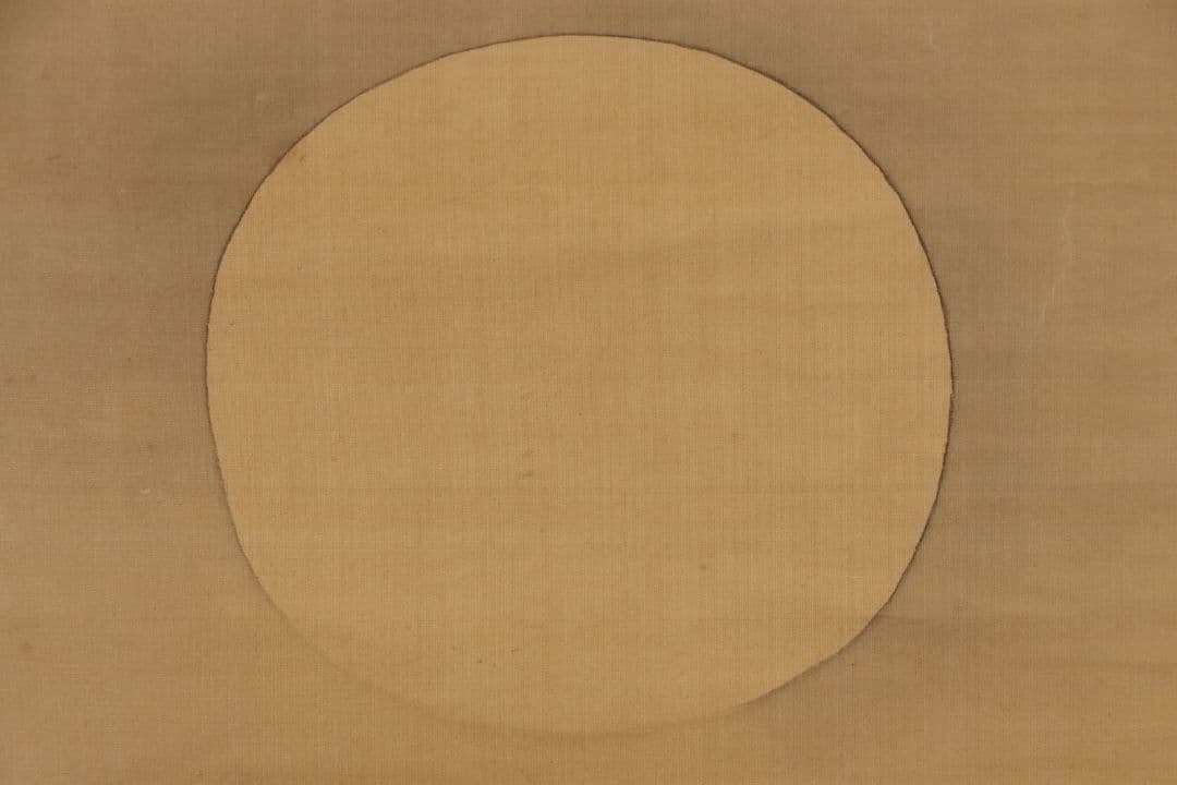 【模写】日本画 江戸期 土佐光貞「吉野山・月に雁」絹本 二幅対 掛軸 M893