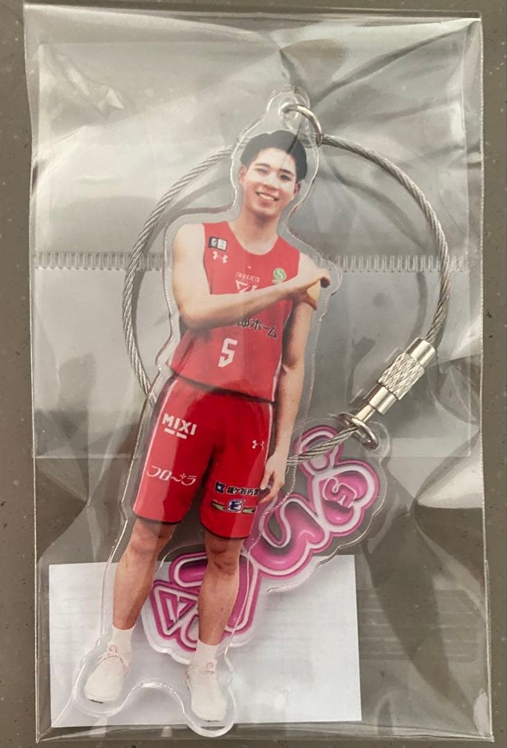 千葉ジェッツ ぷっくりネーム＆選手ハートポーズ2連キーホルダー #5