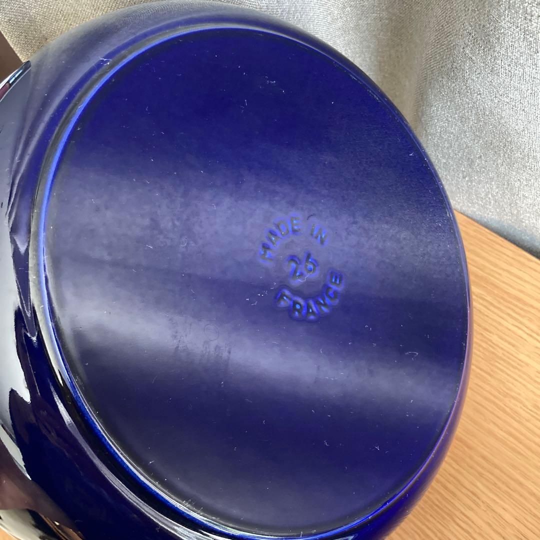 ストウブ ブレイザー ソテーパン Lilyリリー 26cm グランブルー　美品